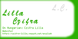 lilla czifra business card